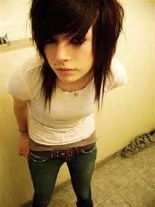 Medium length hairstyle Short Scene Haircuts, Short Emo Hair, Medium Scene Hair, Emo Hairstyles For Guys, Scene Haircuts, Emo Haircuts, Scene Bangs, Short Scene Hair, Emo Scene Hair