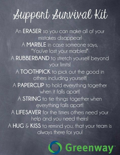 This Support Survival Kit was created to help employees get through the long work day! Corporate Survival Kit, Work Survival Kit Ideas, Leader Survival Kit, Therapist Survival Kit, Office Kit, Employee Motivation, Survival Kit Gifts, Employee Relations, Weddings Gifts