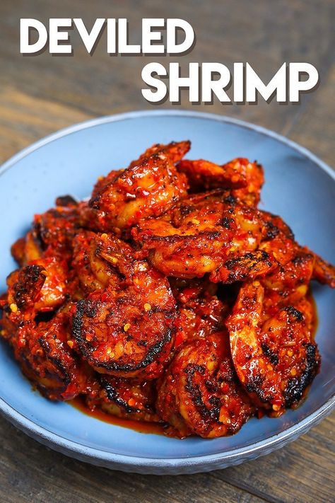 The BEST Deviled Shrimp Recipe & Video - Seonkyoung Longest Deviled Shrimp, Beef Curry Recipe, Fried Shrimp Recipes, Seonkyoung Longest, Prawn Recipes, Breakfast And Brunch, Shrimp Recipes For Dinner, Shrimp Recipes Easy, Shrimp Dishes