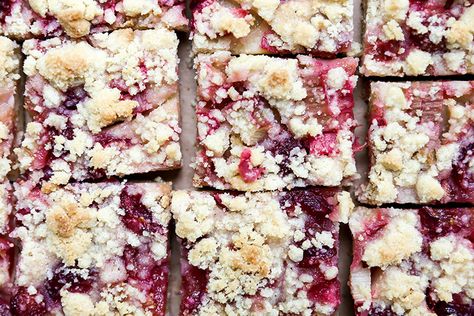 Cherry-Rhubarb Pie Bars | Floating Kitchen