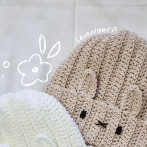 kei on Instagram: "miffy beanie RESTOCK 🩷🐇 there are two versions this time: white & beige !!! only making three of each as i have so many projects i need to complete so yeah :D !!! available- $28 each 🍥 white - 2 AVAILABLE 🫶🏼 beige - SOLD OUT dm to buy !! 🏷 #loveplyarn #miffybeanie #crochetbeanie #crochet #miffy #handmade #crochetaddict #yarnaddict #yarn #smallbiz #crochetinspo #cute #crocheting #fypppppppppppppppppppppppppppppppppppppppppppppppppppppppppppppppppppppp" Miffy Bunny Crochet, Cute Beanie Crochet, Crochet Bunny Beanie, Cute Crochet Beanie, Miffy Crochet, Bunny Beanie, Sell Ideas, Beige Crochet, Crocheting Patterns