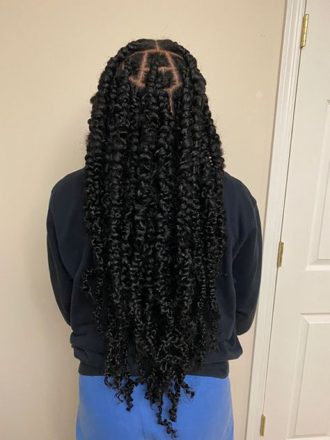 Braids With Passion Twist Hair, Thick Passion Twists, Expression Hairstyles, Passion Box Braids, Passion Braids, Claw Clip For Thick Hair, Clip For Thick Hair, Claw Clip Hair, Passion Twists