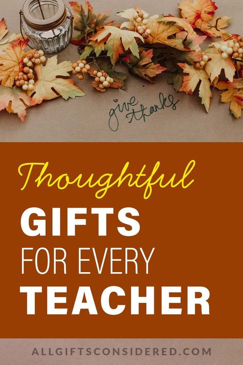 thoughtful gifts for every teacher Thankful Teacher Gifts Thanksgiving, Thanksgiving Gifts For Teachers, Thanksgiving Teacher Gifts, Fall Teacher Gifts, Teacher Gift Guide, Halloween Craft Kits, Boo Baskets, Teachers Thanksgiving, Halloween Gift Baskets