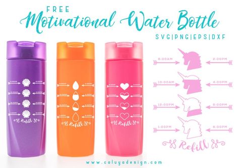 Cricut Phone, Caluya Design, Water Reminder, Cricut Svg Files Free, Motivational Water Bottle, Sublimation Svg, Cricut Tips, Water Bottle Decal, Circuit Projects