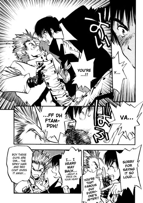 Trigun Manga, Blonde Guys, Comic Page, Manga Characters, I Love Anime, Anime Drawings Boy, Dream Rooms, Manga Comics, Vol 2