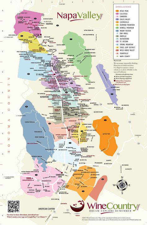 Napa Valley Map, Sonoma Valley Wineries, Wine Course, Napa Trip, Sonoma Wineries, Sangria Wine, Napa Wineries, Napa Valley Wineries, Santa Helena