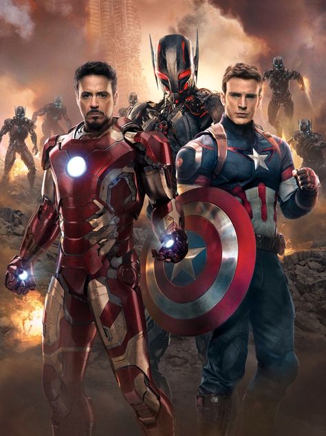 Teamwork is everything Ultron Wallpaper, Captain America And Iron Man, Ultron Marvel, Film Marvel, Avengers Movie, Avengers Poster, The Longest Ride, Avengers 2, Avengers Age Of Ultron