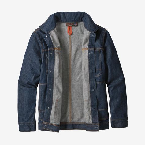 Patagonia Men's Steel Forge Denim Work Jacket Growing Cotton, Denim Dye, Mens Workwear, Work Jacket, Workwear Fashion, Indigo Dye, Denim Jacket Men, Work Jackets, Men Fits