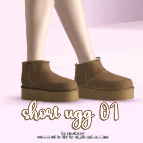 Sunberry Short Ugg 01 (For The Sims 3) | Patreon Sims 3 Shoes, Sims 3 Generations, Sims 3 Cc Clothes, Short Ugg, Mod Shoes, Sims 3 Cc Finds, Sims 3 Mods, Cc Shoes, Sims 4 Cc Shoes