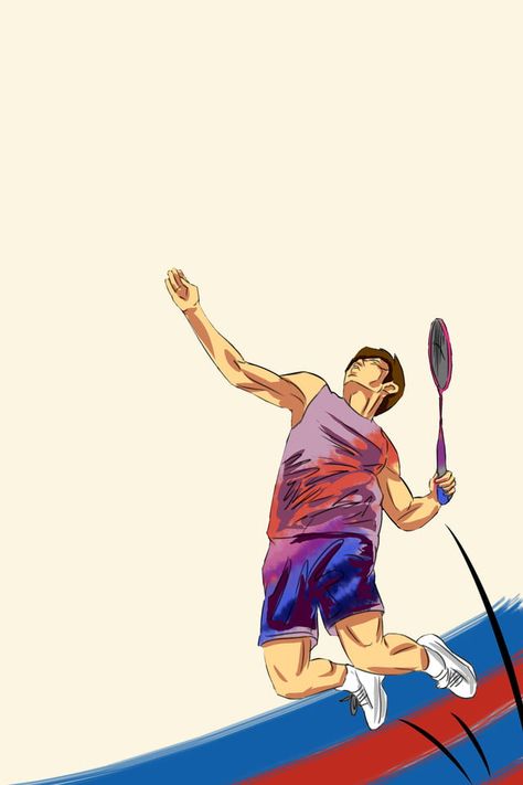 Creative Badminton Admission Poster Background Badminton Cover Page, Badminton Illustration Art, Badminton Anime, Sporty Background, Badminton Illustration, Badminton Smash, Sports Day Poster, Poster Design Competition, Badminton Match