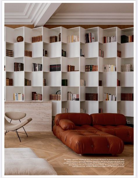 If you don't read books and don't care about the bookshelves don't be too quick to close this article. Just think about it. What impression does a room full of books make? That's right! It will immediately make you look smarter! And where do you put books? Exactly, bookshelf! That's why we made this list of the most creative designs out there. Which one would you put at your house? Room Full Of Books, Modern Bookshelf Design, Bookshelf Designs, Design Bookshelf, Creative Bookshelves, Studio Apt, Modern Bookshelf, Home Library Design, Bookshelf Design