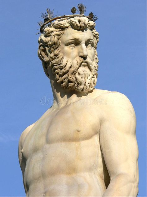 Neptune Statue, Florence Italy, Digital Illustrations, Greek Mythology, Digital Illustration, Stock Images Free, Florence, Blending, Greek Statue