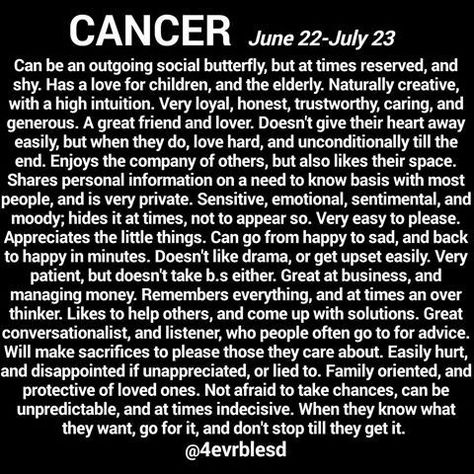 Cancers | Except that I'd change "hides" it to "makes the best of it anyway," this is surprisingly accurate (for how much is written). // Boom! Cancerian Facts, Cancerian Woman, Zodiac Society, July 1st, Zodiac Quotes, Zodiac Facts, Sign Quotes, Astrology Signs, Infj