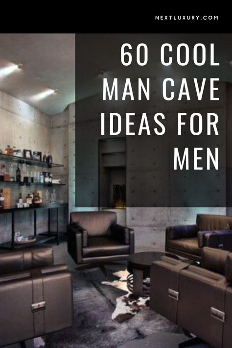 Man Cave Rugs, Man Cave Design Ideas, Man Basement Ideas, Industrial Man Cave Ideas, Man Cave Chairs, Masculine Man Cave, Man Cave Designs Basement, Man Cave Decorating Ideas, Modern Man Cave Design