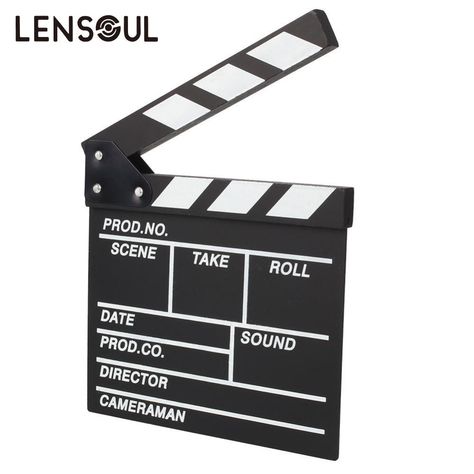 lensoul Pine Material Director Video Scene Clapperboard TV Movie Clapper Board Film Movie Clapper Board, Film Slate, Movie Clapper, Theatre Party, Clapper Board, Foto Props, Hollywood Party Theme, Scene Stealer, Hollywood Theme