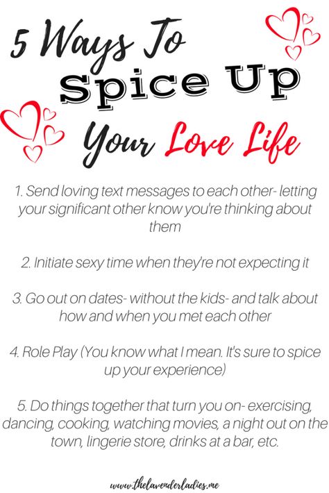 With Valentines Day approaching, here are 5 ways to spice up your love life in order to keep your relationship healthy and happy. Spice Up Your Love Life, Couples Therapist, Life In Order, Getting To Know Someone, Healthy And Happy, Distance Relationship, Long Distance Relationship, Married Life, Parenting Advice