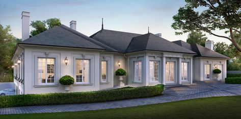 FRENCH PROVINCIAL HOMES – IN MELBOURNE French Provincial Home Plans, French Provincial Exterior, Hamptons Facade, Modern French Provincial, French Provincial Home, Modern Provincial, Melbourne Architecture, Provincial Home, Level Homes