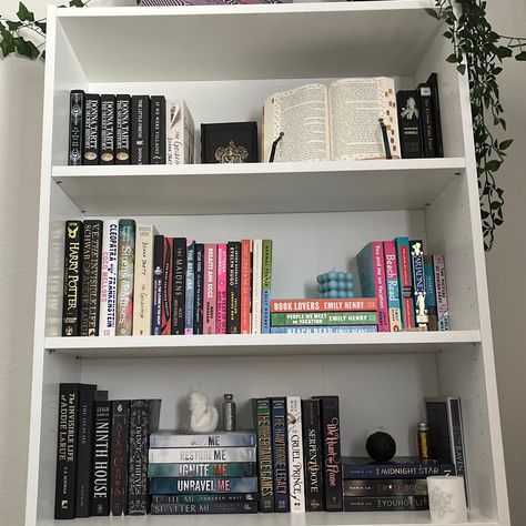 Bookshelf Layout, Bookshelves Inspiration, Dream Bookshelf, Pretty Bookshelves, Bookshelf Inspo, Bedroom Bookshelves, Shelf Closet, Bookshelf Aesthetic, Bookshelf Ideas