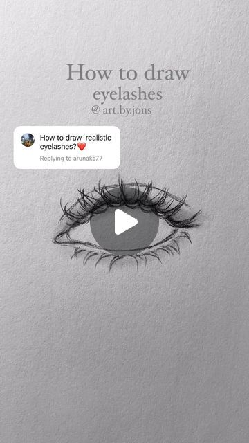 Eyelash Drawing Step By Step, Drawing Realistic Eyes Step By Step, Drawing Ideas Easy Portrait, Eye Drawing Easy Step By Step, How To Draw A Eyelashes, How To Make Realistic Eyes, How To Draw Eye Lashes Easy, How To Draw Realistic Eyelashes, How To Draw Easy Eyes