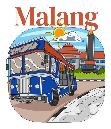 Malang City, City Vector Illustration, Manifest 2024, Cycling Jersey Design, Makati City, Numbers Kindergarten, Indonesian Art, Infographic Poster, City Vector