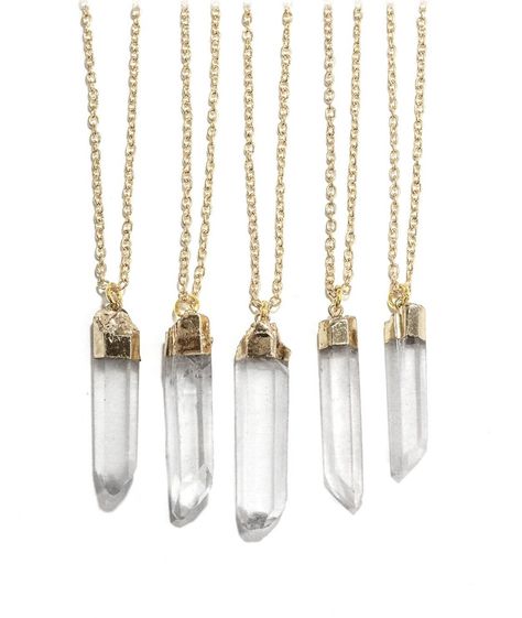 Simple crystal necklace