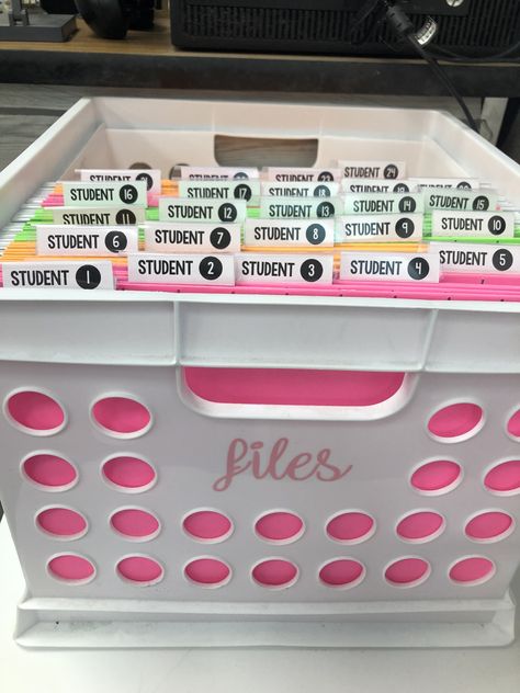 Follow @flexible_firsties on Instagram for more organization and flexible seating ideas!  Student data filing system: Super cute, functional, and best of all...inexpensive! Classroom Goals, Seating Ideas, Classroom Organisation, Future Teacher, 3rd Grade Classroom, 2nd Grade Classroom, Filing Cabinets, Flexible Seating, Kid Art