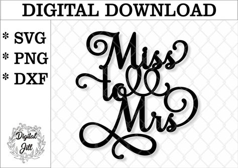 Excited to share the latest addition to my #etsy shop: Miss to Mrs cake topper svg. Miss to Mrs svg, Bridal shower cake topper svg. Engagement cake topper svg. #misstomrs #engagementsvg #weddingsvg #misstomrssvg #bridalshowersvg https://etsy.me/3GwcTdl Miss To Mrs Cake Topper, Miss To Mrs Cake, Sunshine Cake, Silhouette Cake Topper, Bridal Shower Cake Topper, Engagement Cake Toppers, Silhouette Cake, Cake Topper Svg, Miss To Mrs