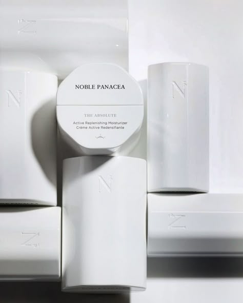 Unique Skincare Packaging, Noble Panacea, Refill Packaging, Skincare Branding, Cosmetic Packaging Design, Skincare Packaging, Elegant Branding, Cosmetics Photography, Cosmetic Design