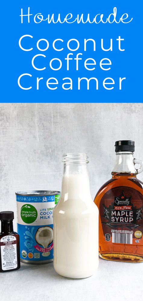 Dairy Free Creamer Coffee, Diy Coffee Creamer Coconut Milk, Natural Coffee Creamer Recipe, Coconut Milk Coffee Creamer Recipe, Homemade Almond Milk Coffee Creamer, Sweetened Condensed Coconut Milk Coffee Creamer, Diy Creamer Non Dairy, Homemade Creamer With Coconut Milk, Vegan Homemade Coffee Creamer