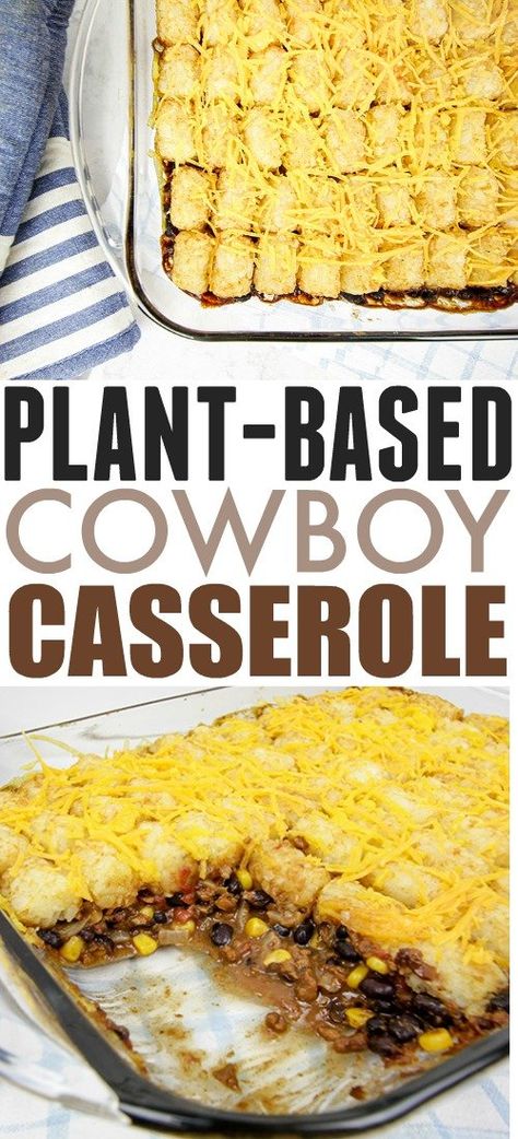 Wfpb Casserole, Vegan Casserole Recipes, Cowboy Casserole Recipe, Indulgent Recipes, Cowboy Casserole, Green Chilis, Cup Plant, Vegetarian Casserole, Vegan Casserole