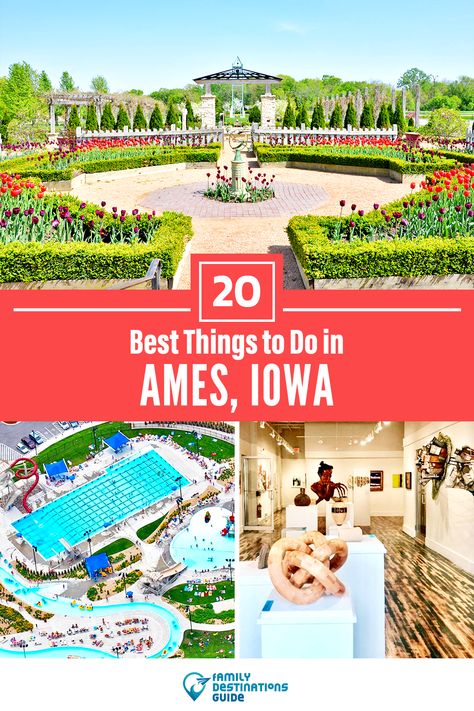 Things To Do In Iowa, Iowa Road Trip, Ames Iowa, Iowa Travel, Iowa State Fair, Small Towns Usa, Small Water Features, Midwest Travel, Iowa State University