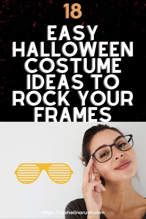 female with her right hand on her glasses Costume Ideas With Glasses, Costumes With Glasses, Halloween Costumes Glasses, Trendy Halloween Nails, Duo Ideas, Halloween Costumes Duo, Easy Halloween Costume Ideas, Fun Halloween Costumes, Creative Halloween Costume Ideas