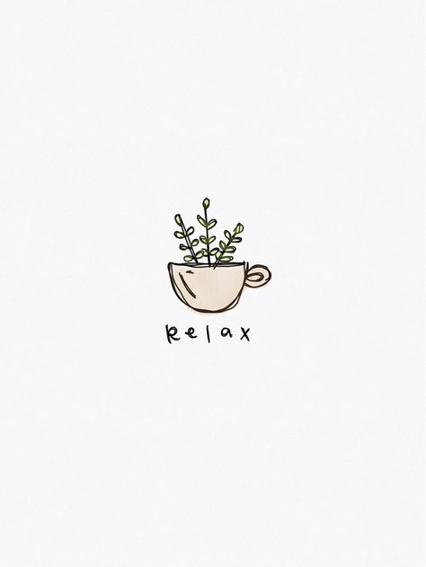 Tea Cup Doodle, Small Doodles Aesthetic, Mug Drawing Ideas, Minimal Doodles, Tea Doodle, Sunday Doodle, Morning Doodles, Coffee Doodles, Coffee Cup Tattoo