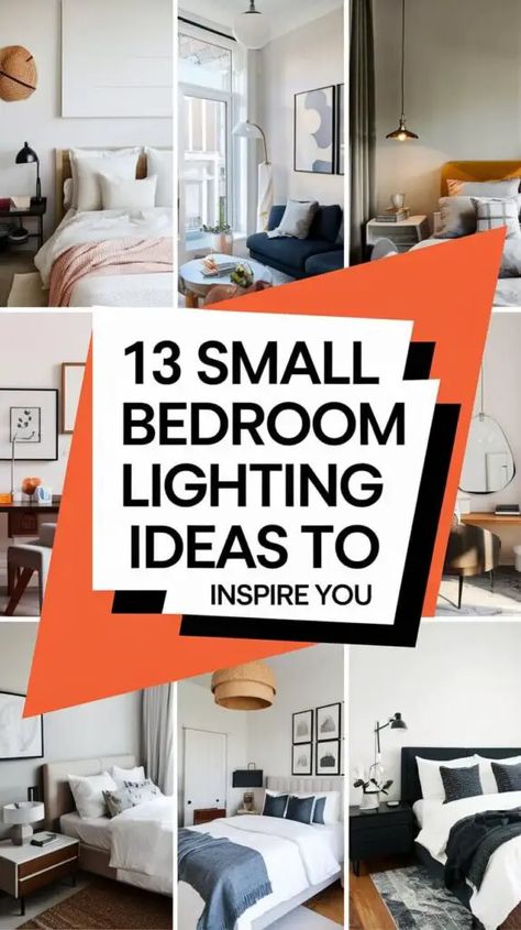 13 Creative Small Bedroom Lighting Ideas to Brighten Your Space 14 Led Lights Bedroom Adult, How To Light A Bedroom, Apartment Bedroom Lighting Ideas, Lighting For Small Bedroom, Low Light Bedroom Ideas, Nightstand Lighting Ideas, Bedroom Lighting Ideas Ceiling Small Rooms, Warm Bedroom Lighting, Bedside Lamps Ideas Bedrooms