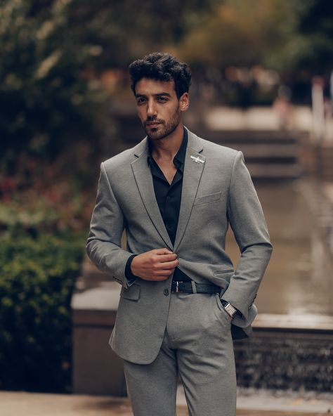 Dress Sharp, feel unstoppable. Great pleasure working with @youssefesawy for our new collection. - - #MensStyle #FashionForward #barabasmen #SuitUp #DressedToImpress #LuxuryMenswear #SportsSuit #EffortlessStyle #SharpDressedMan #MensFashion #FashionInspo #StyleGoals #mybarabas Modern Suits Men, Dress Like A Man, Stylish Mens Suits, Modern Suits, Fabric Matching, Wedding Guest Attire, Formal Suit, Guest Attire, Mens Luxury Fashion