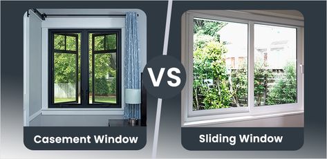 Slider Windows Exterior, Casement Window Design, Slider Window Designs, Casement Windows Living Room, Casement Windows Kitchen, Push Out Casement Window, Tall Casement Windows, Inswing Casement Windows, Window Configurations