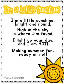 Summer Songs For Preschool, Summer Songs For Toddlers, Weather Songs Preschool, Circle Time Songs For Toddlers, Toddler Circle Time Ideas, Preschool Spring Songs, Toddler Experiments, Circle Time Binder, Circle Time Ideas For Preschool