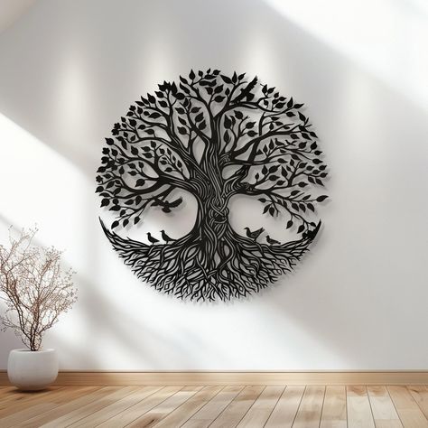 Tree Decor Outdoor, Tree Of Life Wall Decor, Tree Of Life Wall Art, Wall Art Tree, Couples Gifts, Husband Gifts, Large Tree, Friends Gifts, Art Tree