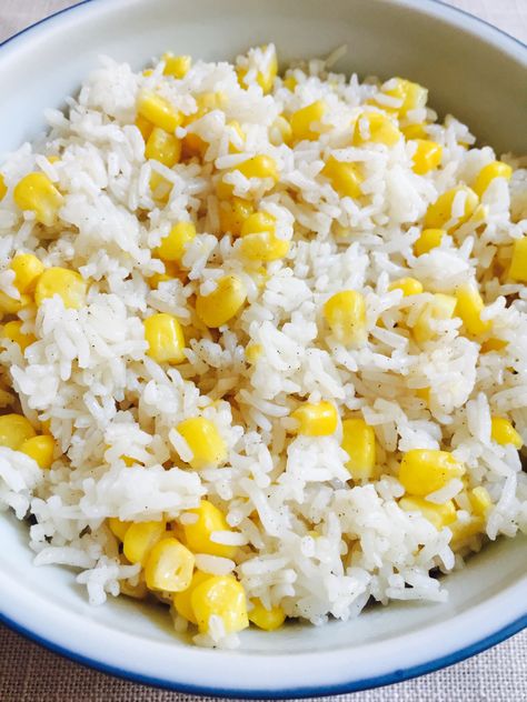 Rice With Butter, Corn Fried Rice, Rice And Corn Recipe, Corn Fried, Mexican Fried Rice, Rice With Corn, Cooking Fried Rice, Rice Dishes Recipes, White Rice Recipes