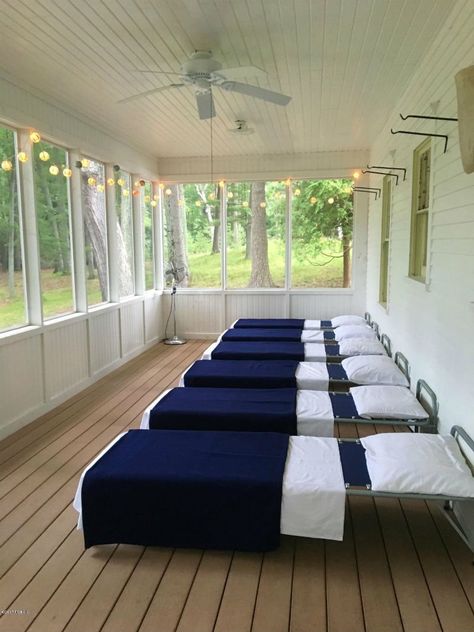 The Sleeping Porch (and Why We Still Love It) | Bob Vila Porch Kits, Sleeping Porch, Bunk Rooms, Building A Porch, Home Improvement Loans, Bob Vila, Bunk Room, House With Porch, Bunk House