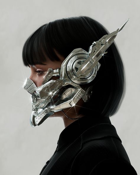 3d Portrait, Cyberpunk Aesthetic, Arte Cyberpunk, Cyberpunk Fashion, Japon Illustration, Futuristic Fashion, Arte Inspo, Cyberpunk Art, 영감을 주는 캐릭터