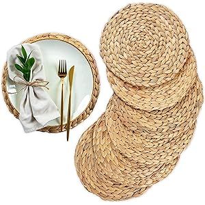 Amazon.com Shopping Cart Round Woven Placemats, Rattan Placemats, Wicker Placemats, Woven Charger, Natural Placemats, Rattan Charger, Round Placemat, Round Placemats, Outdoor Kitchen Grill