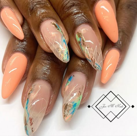 Pretty Nail Ideas Classy, Lana Nails, Apres Gel X Nails, Cream Nail Art, Medium Stiletto, Cream Nail, Funky Fingers, Sugar Nails, Kutek Disney