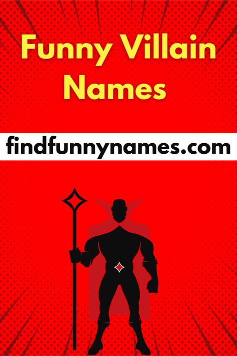 Get ready to laugh out loud with these hilarious villain names that will leave you in stitches! From the mischievous to the downright wacky, these characters are sure to bring a smile to your face. Don't forget to use the hashtags below to share your favorite funny villain names with your friends! #LaughWithVillains #VillainousLaughs #WittyVillainNames #VillainHumor #VillainousComedy Villain Names, Funny Names, Out Loud, Comedians, Humor, Reading, Funny