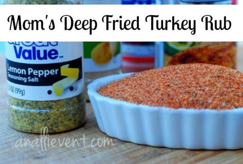 Deep Fried Turkey Rub Deep Fried Turkey Rub, Deep Fried Turkey Recipes, Turkey Rub Recipes, Turkey Rub, Fried Turkey Recipes, Deep Fried Turkey, Turkey Fryer, Turkey Brine, Fried Turkey