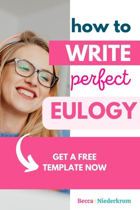 How to write a eulogy - step by step - Becca Niederkrom How To Write A Eulogy, Eulogy Template, Writing A Eulogy, Trust Your Instincts, A Program, French Culture, Love And Respect, Life Stories, Writing Tips