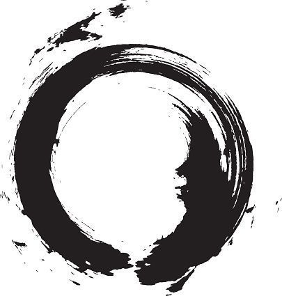 #tattoo #spiritual #buddha #zen #enso #stronger #healing Zen Circle, Calligraphy N, Brush Tattoo, Zen Painting, Circle Tattoos, Japanese Zen, Trash Polka, Black Circle, Japanese Calligraphy