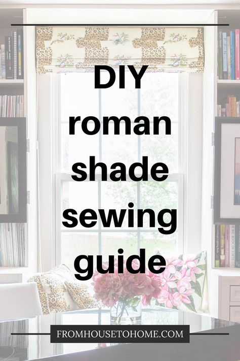 DIY roman shade sewing guide Home Decor Sewing Projects, Make Roman Shades, Decor Sewing Projects, Diy Window Shades, Roman Shade Tutorial, Home Decor Sewing, Diy Roman Shades, Sewing Guide, Sewing Room Storage