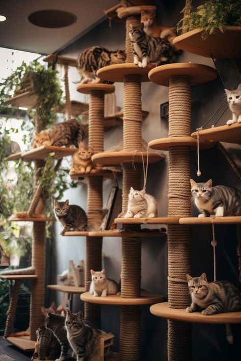 Create purrfection at home with our DIY Cat Wall Playground Guide. Transform your space into a feline paradise with expert tips and ideas. #diycatwallplayground #catwallplayground #wallplaygroundforcats #cats Cat Activity Wall Diy, Cat Playground Diy, Diy Cat Wall Ideas, Diy Cat Wall, Cat Wall Playground, Cat Walls, Diy Cat Hammock, Diy Cat Enclosure, Cat Paradise