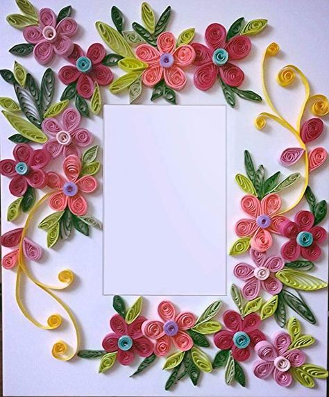 Quilling Frames, Quilling Photo Frames, Quiling Paper Art, Quilled Roses, Quilling Flower Designs, Neli Quilling, Paper Quilling Tutorial, Paper Quilling For Beginners, Paper Quilling Flowers